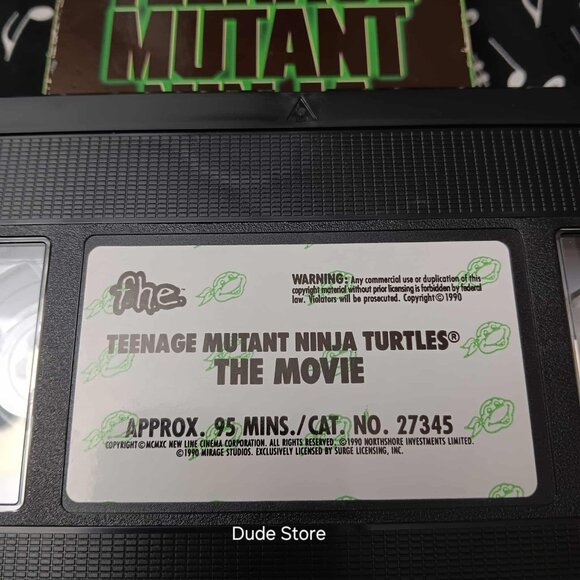 Teenage Mutant Ninja Turtles  - 1990 Movie on VHS - *slip case* - Picture 3 of 4